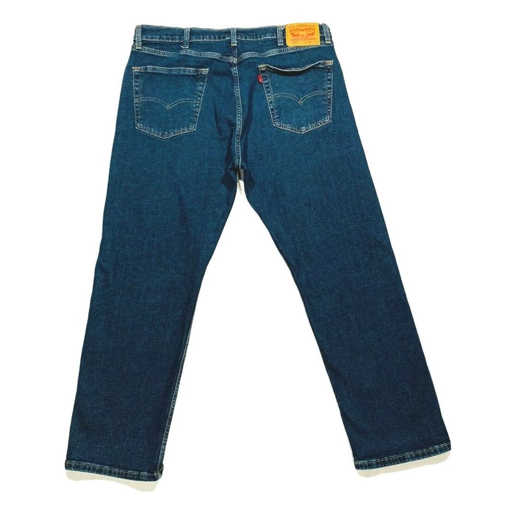 Levi's 505 Regular Fit Straight Leg Jeans Stretch Red Tab Dark Wash W38xL30 NWOT